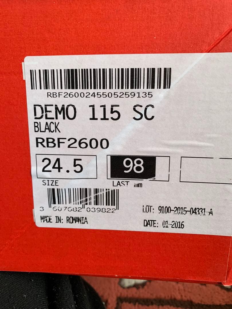 【新品・未使用】ROSSIGNOL DEMO115 24.5㎝