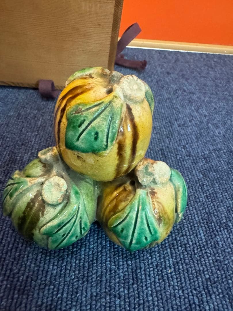 2064 有田焼　色絵サツマ　置物