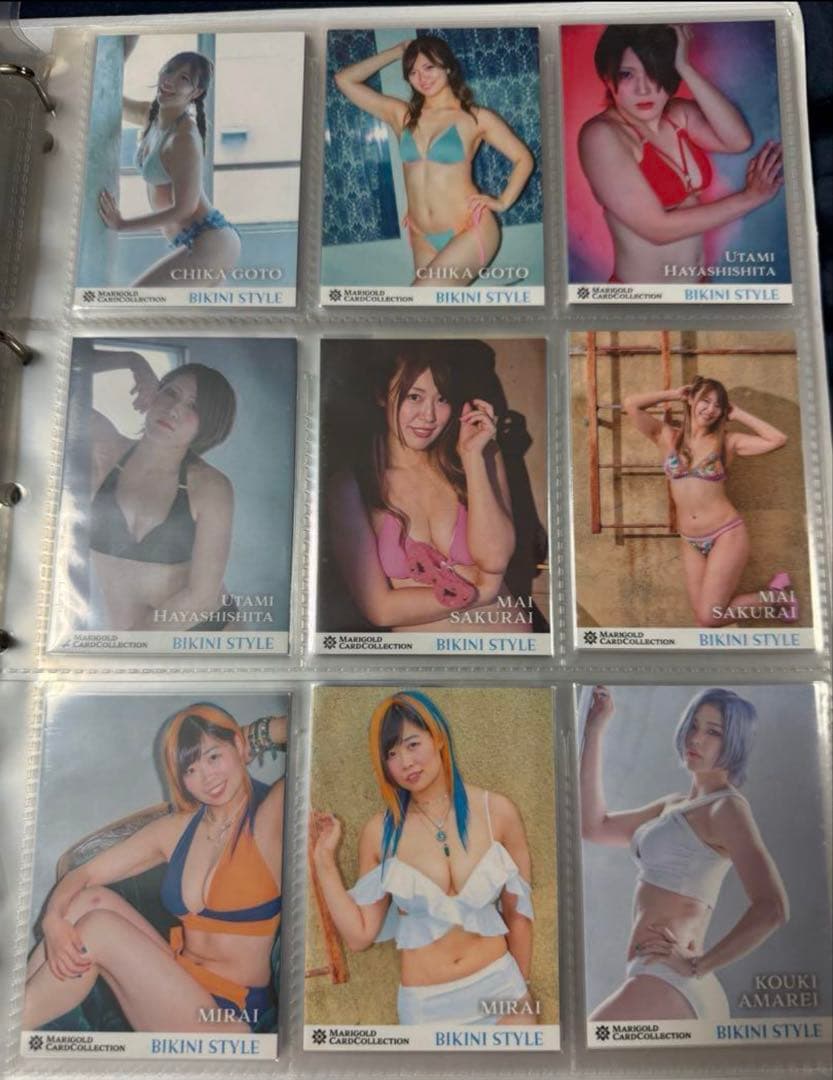 女子プロレス　マリーゴールド　プロレスカード　ビキニカード　26種セット　トレカ
