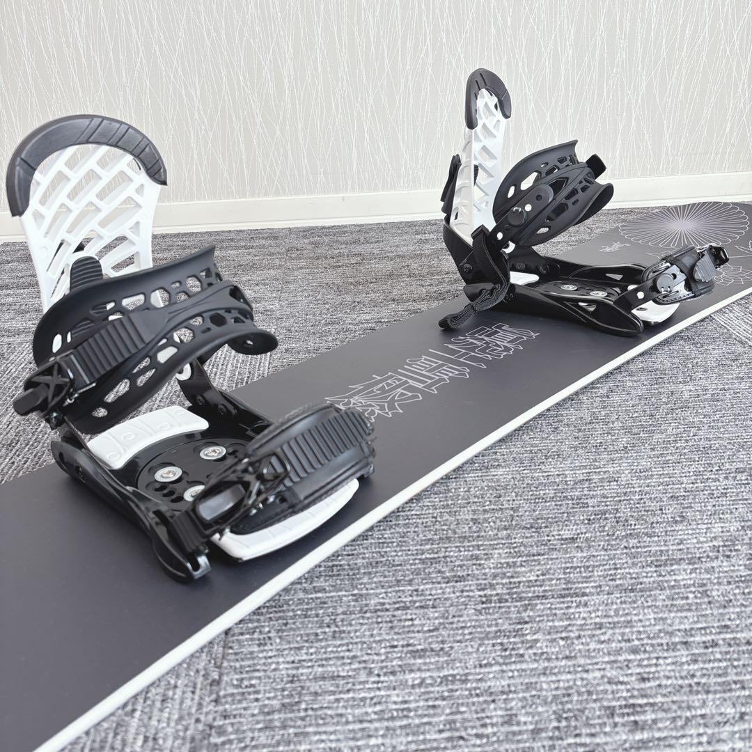 68超美品❗️超豪華❗️眞空雪板等/風眞モデル スノーボードセット★150cm