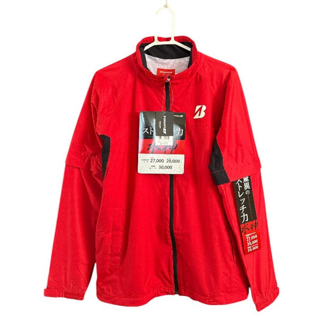 【ほぼ新品】ブリジストンゴルフ　水神レインブルゾンレインパンツ上下セット　M