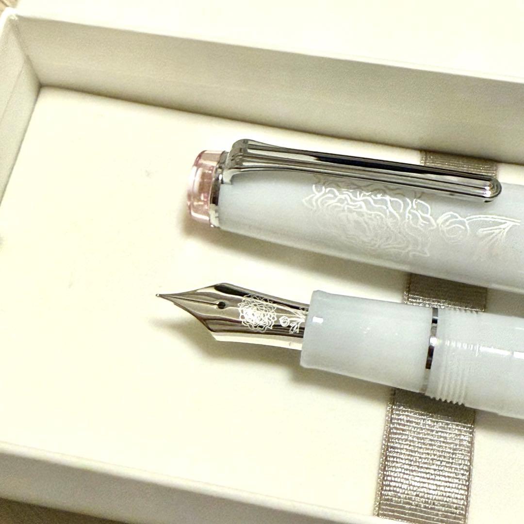 【新品未使用】ancora ラナンキュラスハーマイオニー　21K 細字　万年筆