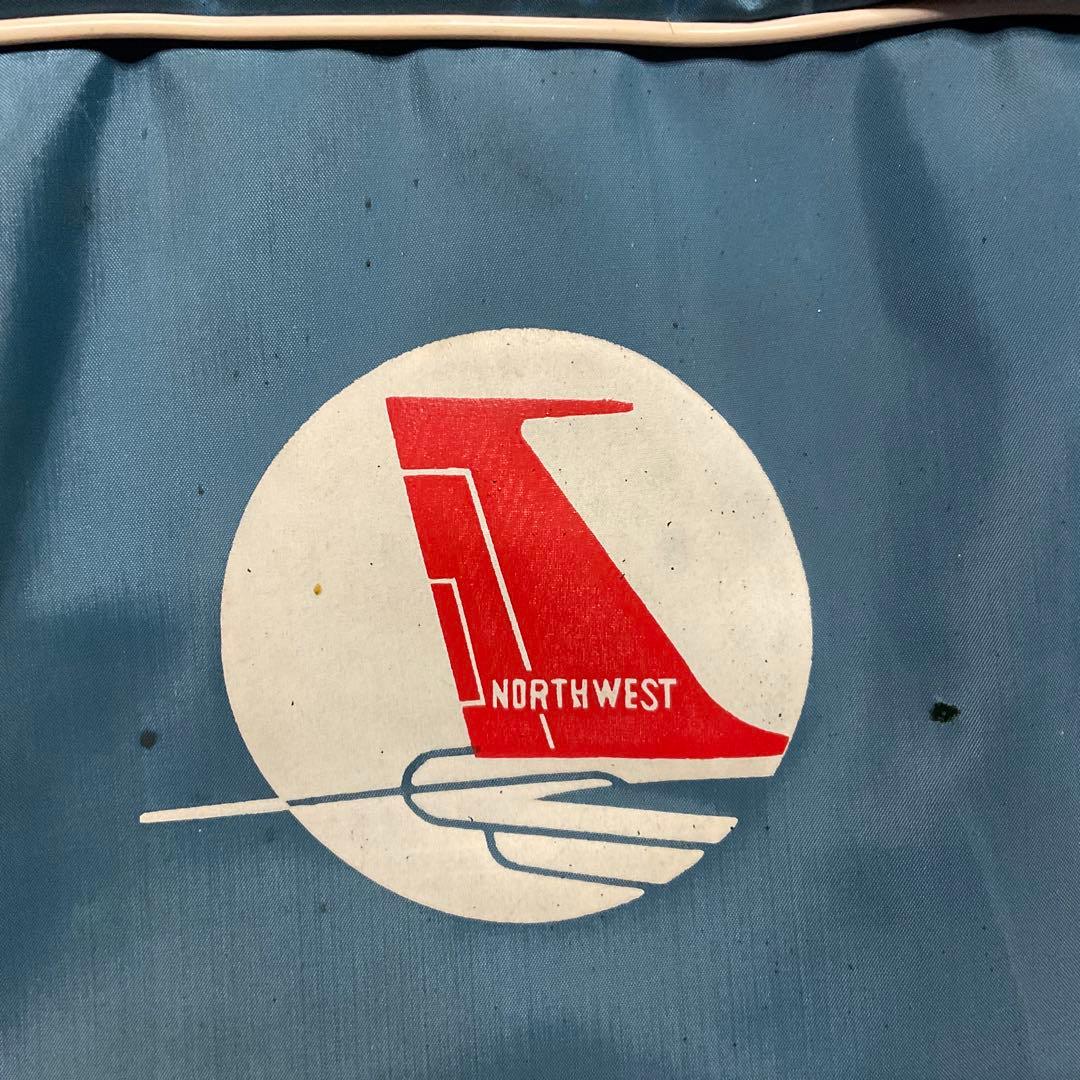 ノースウェスト　オリエント　エアライン　バック。【年代不明、昭和レトロ】。