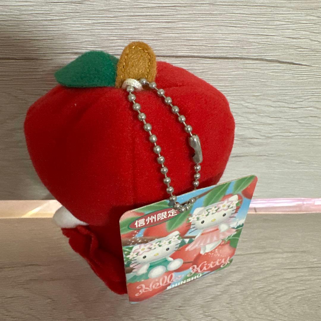 ハローキティ ご当地 ぬいぐるみ 信州限定 りんご マスコット