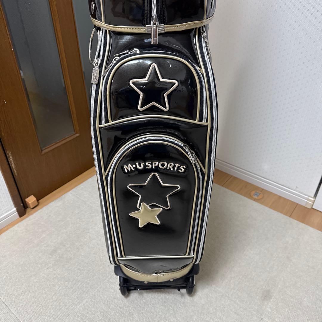 MUスポーツ キャディバッグ ブラック/ゴールド