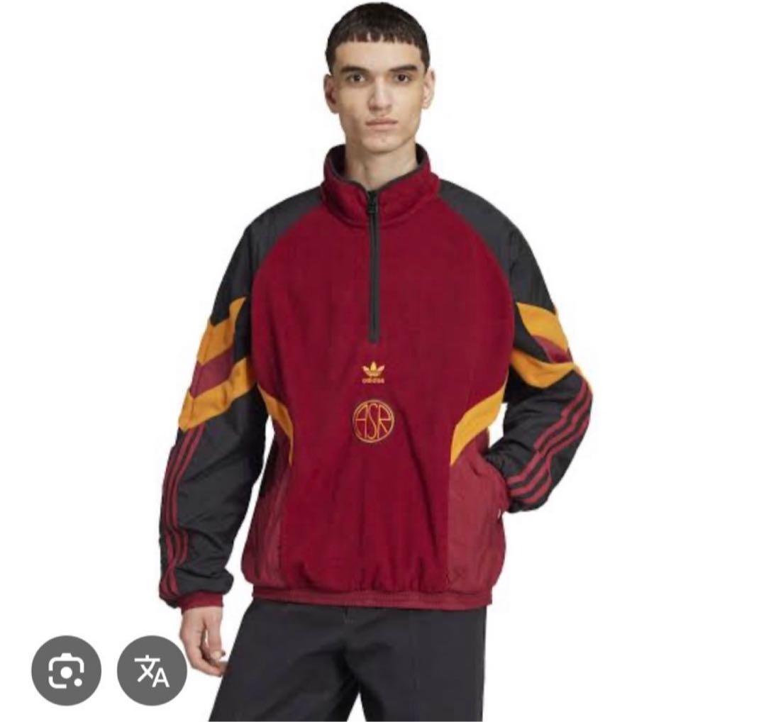 as roma adidasハーフジップ