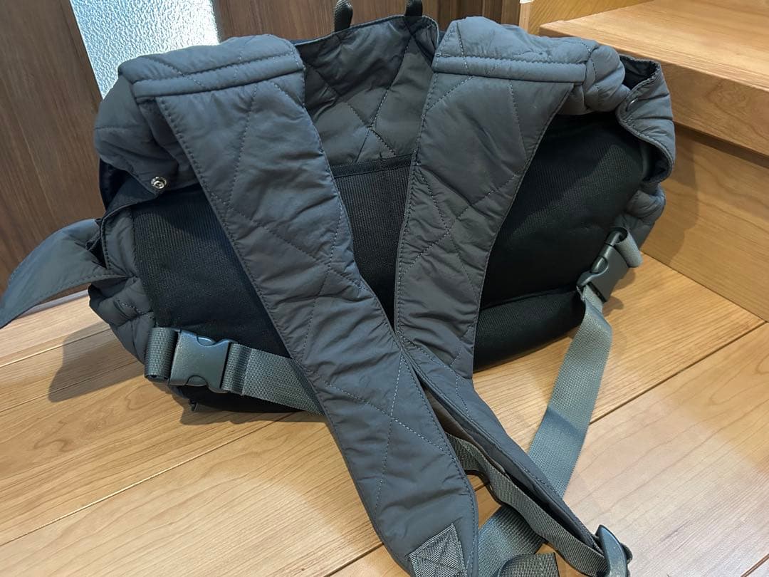 美品！モンシェリ キルティングメッシュ付きフロントリュック Msize