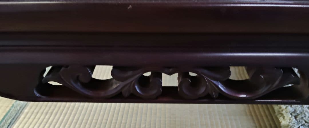 【2月8日まで】紫檀　座卓　 130×85×34 cm