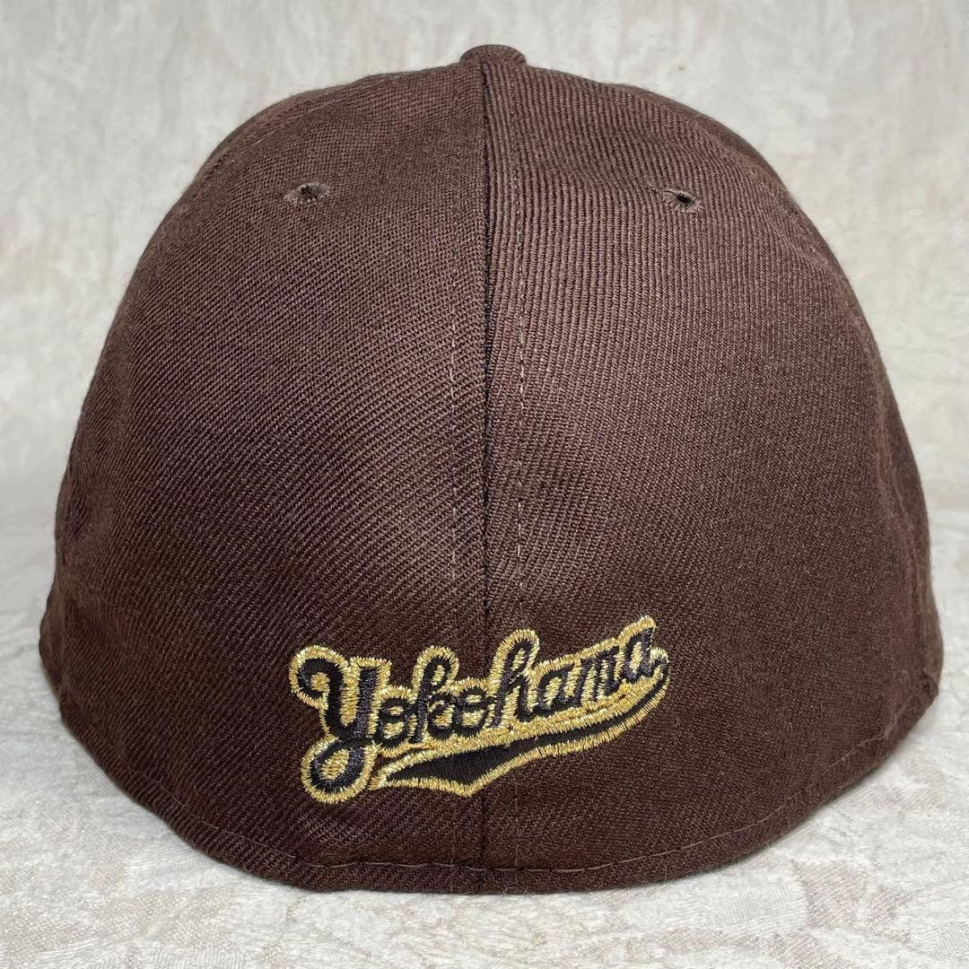 横浜ベイスターズ NEW ERA キャップ 旧ロゴ β ベータ 茶色