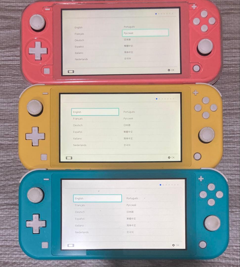 switch4台、switch lite3台、switchドックまとめ売り