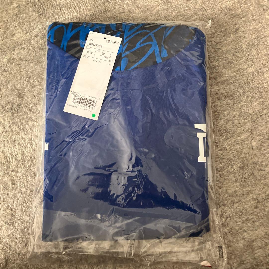 横浜DeNAベイスターズオーセンティックチームウェア半袖フーディ　Lサイズ