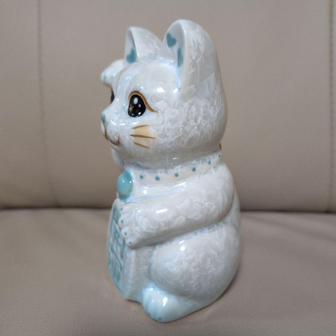 【箱付】陶あん　陶葊　招き猫　花結晶　京焼　清水焼　猫