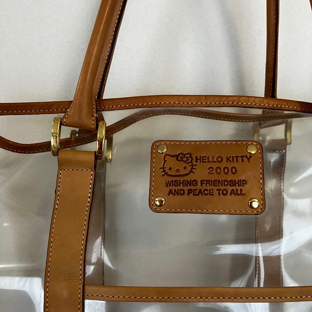 【激レア】ハローキティ　クリアトートバッグ BIG レトロ