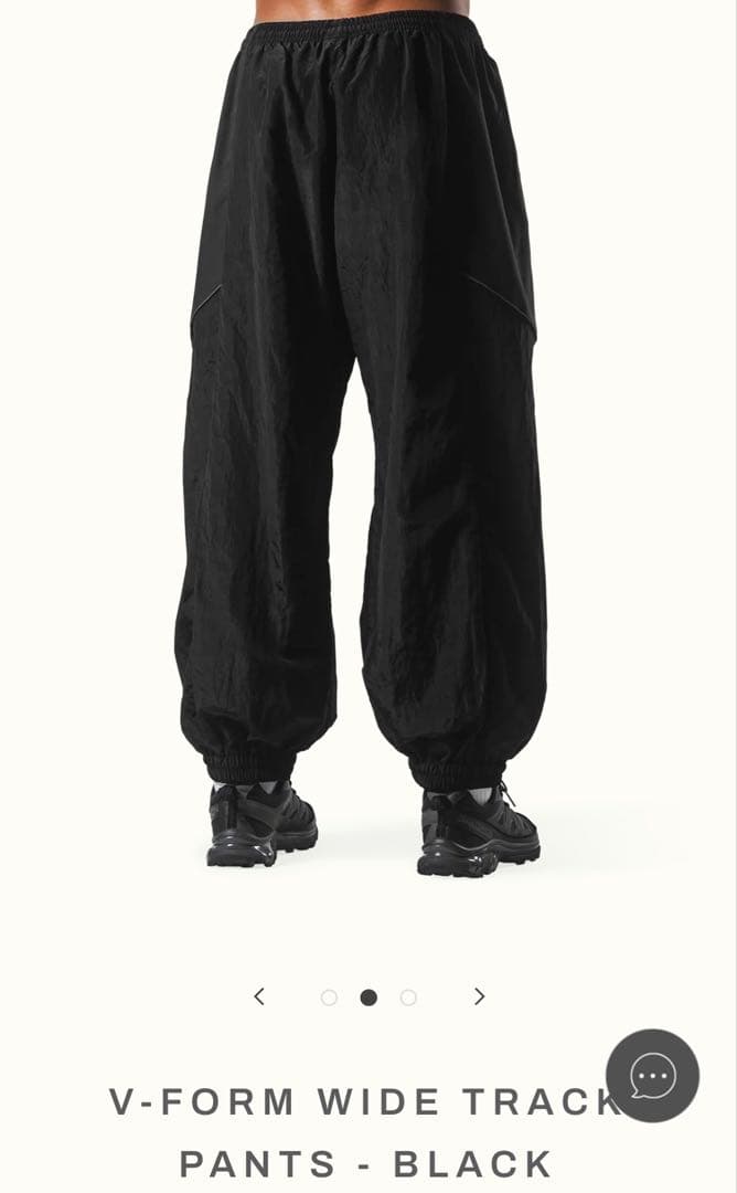 lyftリフトV-FORM WIDE TRACK PANTS - BLACK