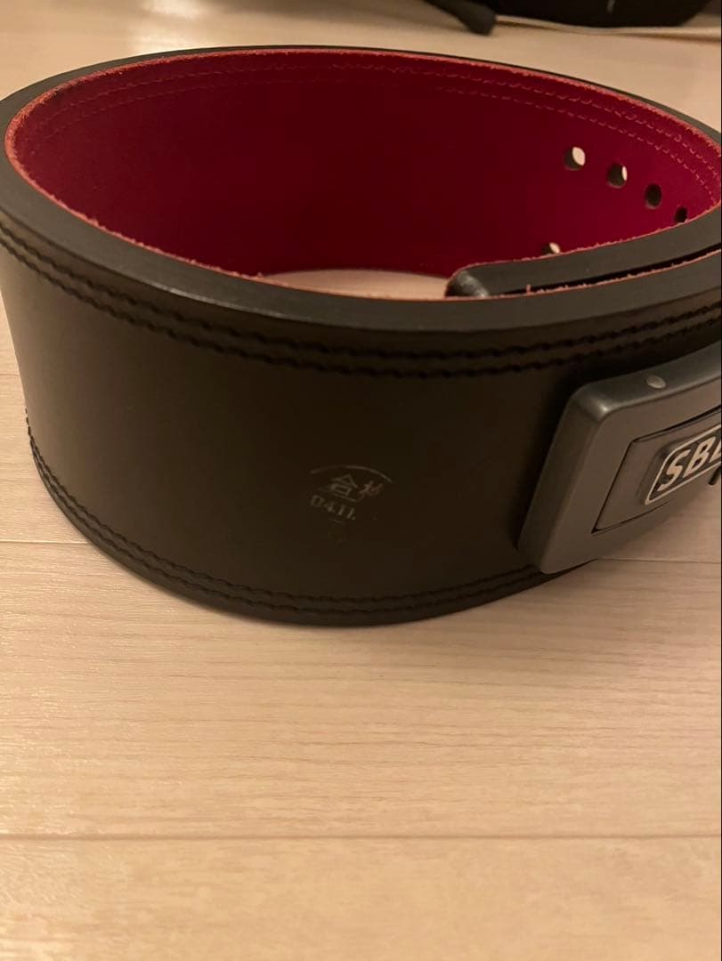 SBD トレーニング・パワーベルト ブラック/レッド サイズS