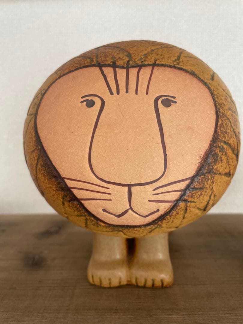 ◆リサラーソン　ライオン陶器　置物　3点セット◆北欧雑貨