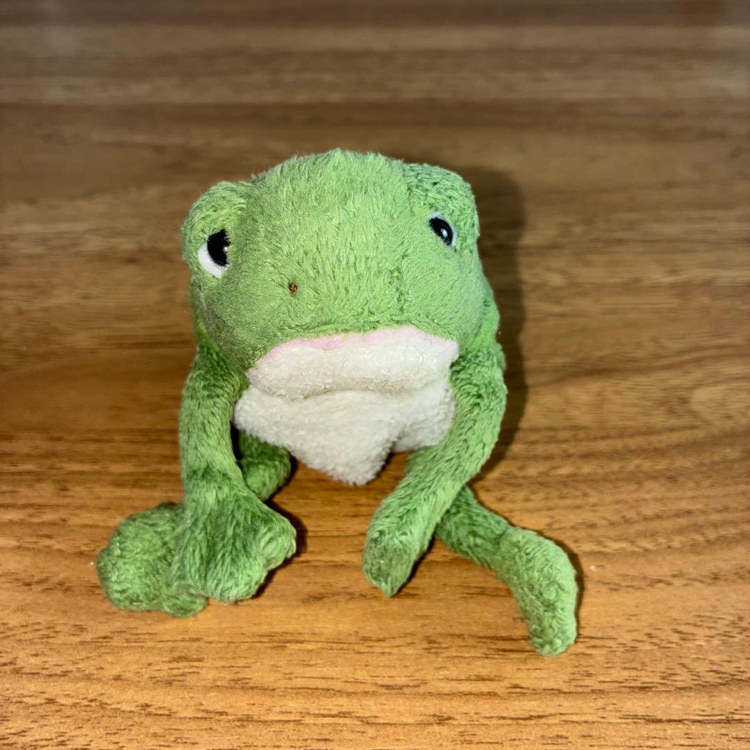 モンスイユぬいぐるみ。初期カエルのボーノ。カエルのぬいぐるみ