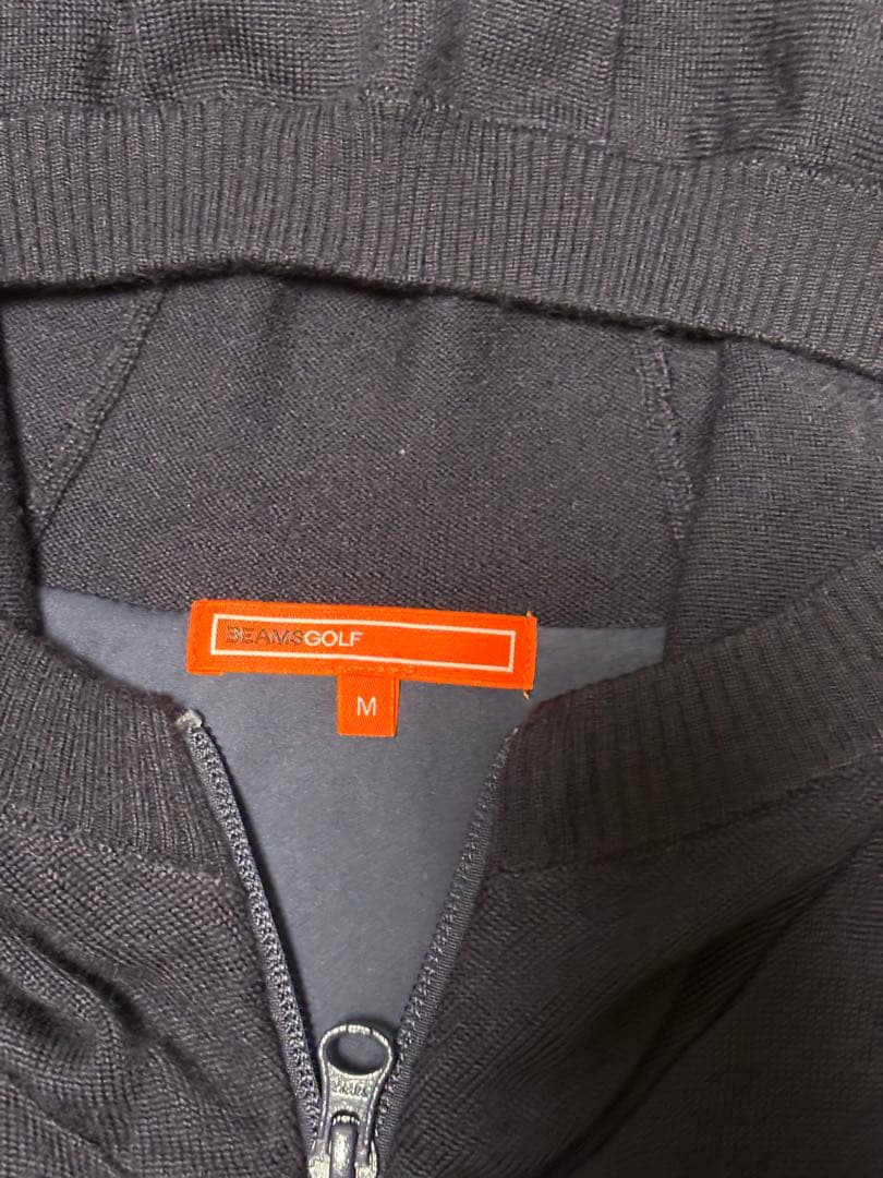 BEAMS GOLF フルジップパーカー ネイビー　Ｍ