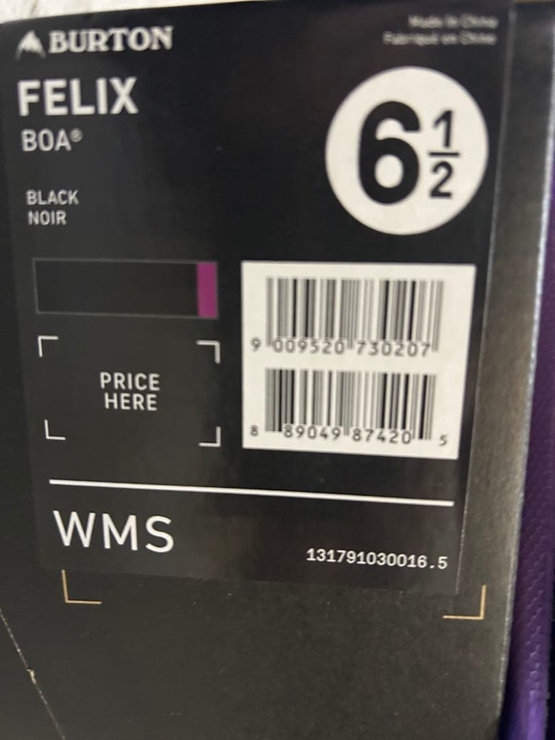 Burton Felix BOA WMS ブラック スノーボードブーツ