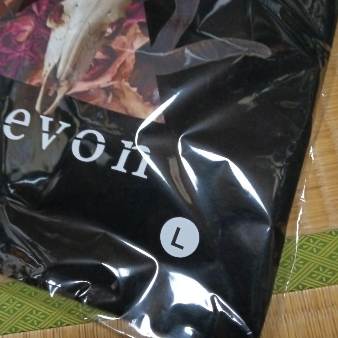 Chevon コラージュアートロンT/ロングTシャツ 黒/Lサイズ