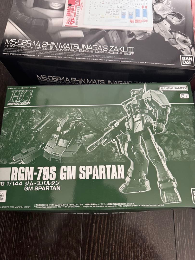 HG RG プレバン限定ザク8種　フルアーマガンダムジムスパルタンRGザクおまけ