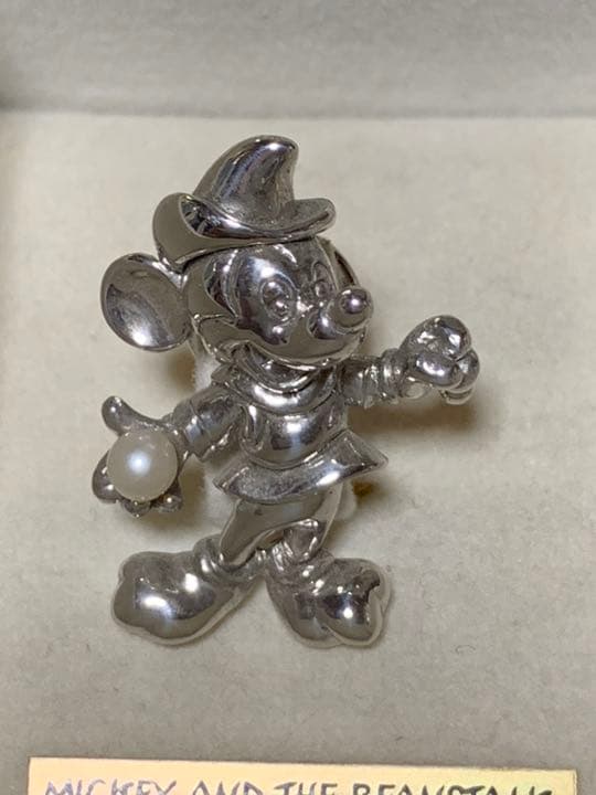 ディズニー シルバーピン パール付 6個