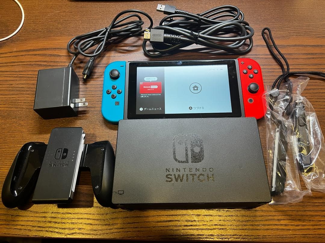 【美品】【備品完備】Switch ネオンブルー【24時間以内発送】