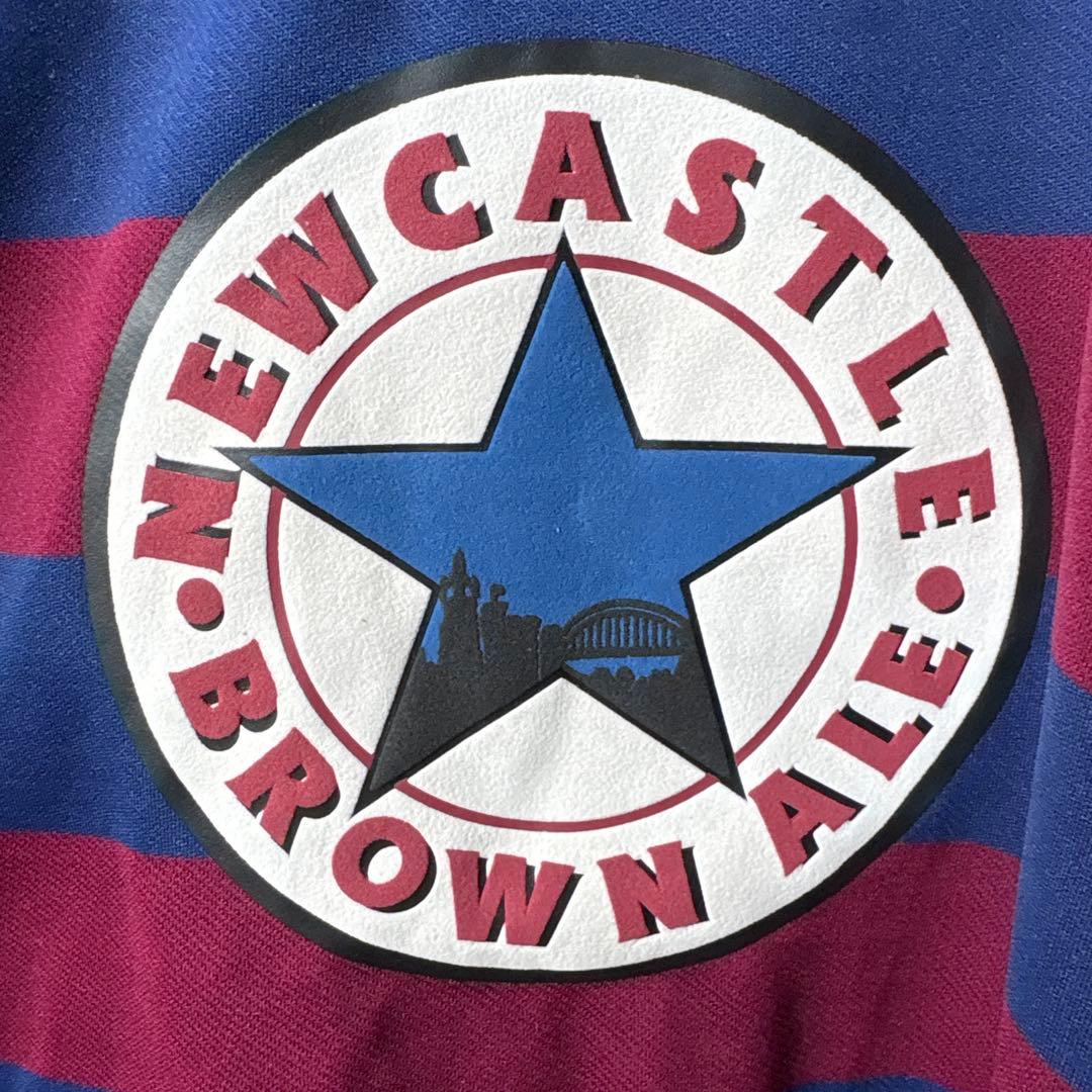 【★ニューカッスル】 古着 サッカー ゲームシャツ 長袖 XL 95年 アウェイ