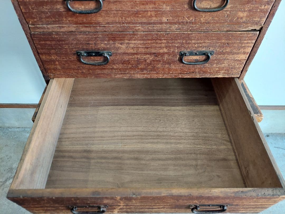 レトロ 整理箪笥 チェスト 引出し 古引出し 4段