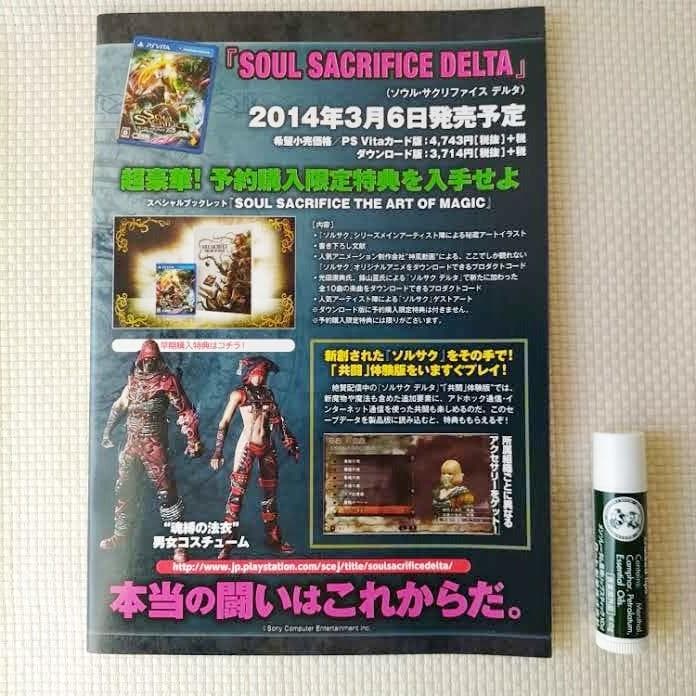 PSVita ソウルサクリファイスデルタ パーフェクトガイド/漫画コミック非売品