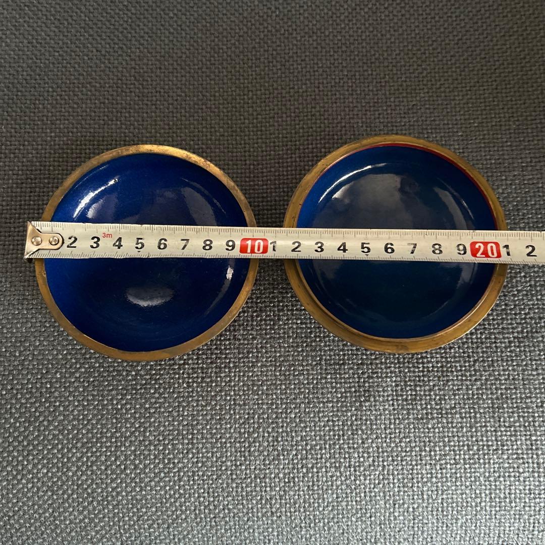 中国骨董【旧家蔵民国時代大き目銅胎彫漆堆朱内七宝香合印泥合】細工精密花鳥彫刻貴重