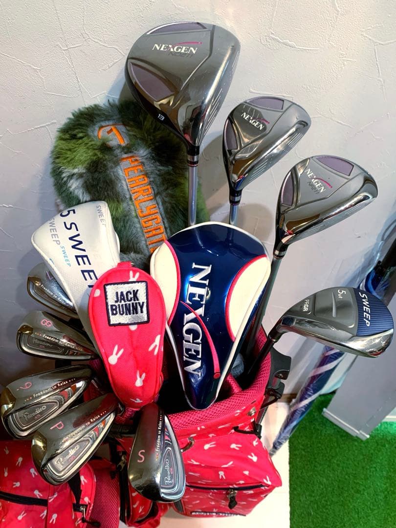 豪華　良品　レディースゴルフクラブフルセット　ネクスジェン　ジャックバニー