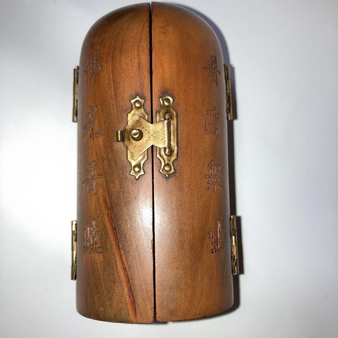 骨董仏像木造逗子入り十二支御守り本尊、千手観音阿弥陀如来不動明王大日如来レア希少