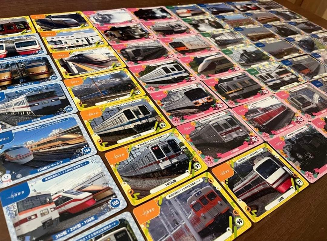 東武線　電車カード　125周年　記念カード　東武鉄道　特急電車