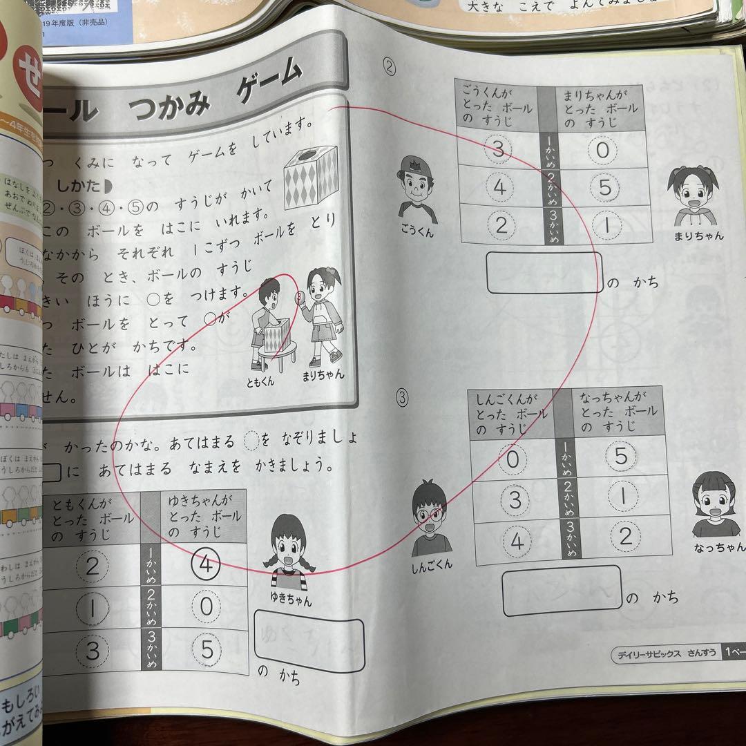 ⑲ SAPIX サピックス　1年生　算数・国語・りか　ディリーサピックス