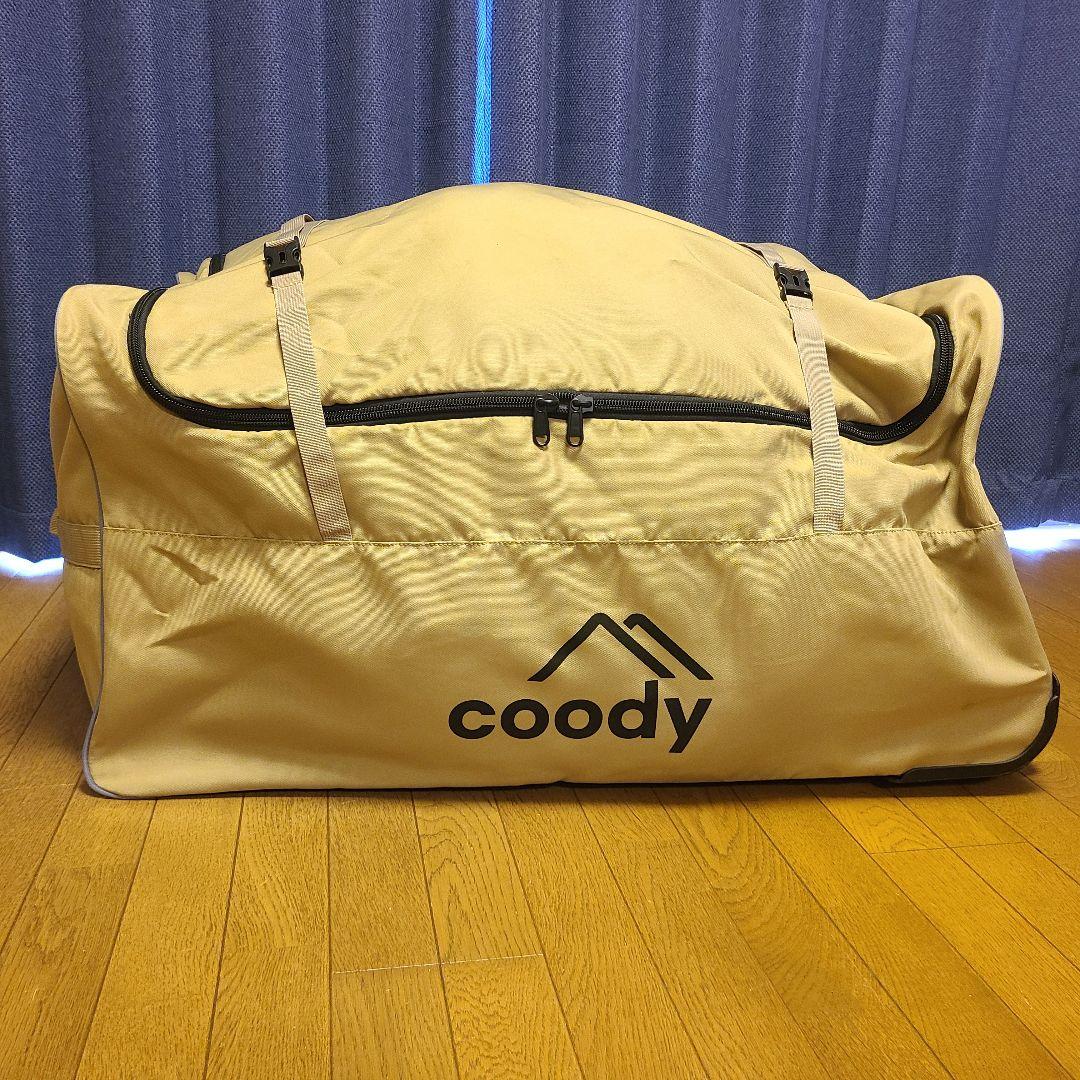 【美品】coody タイヤ付きキャリーケース　アウトドア　　ワゴン　キャンプ