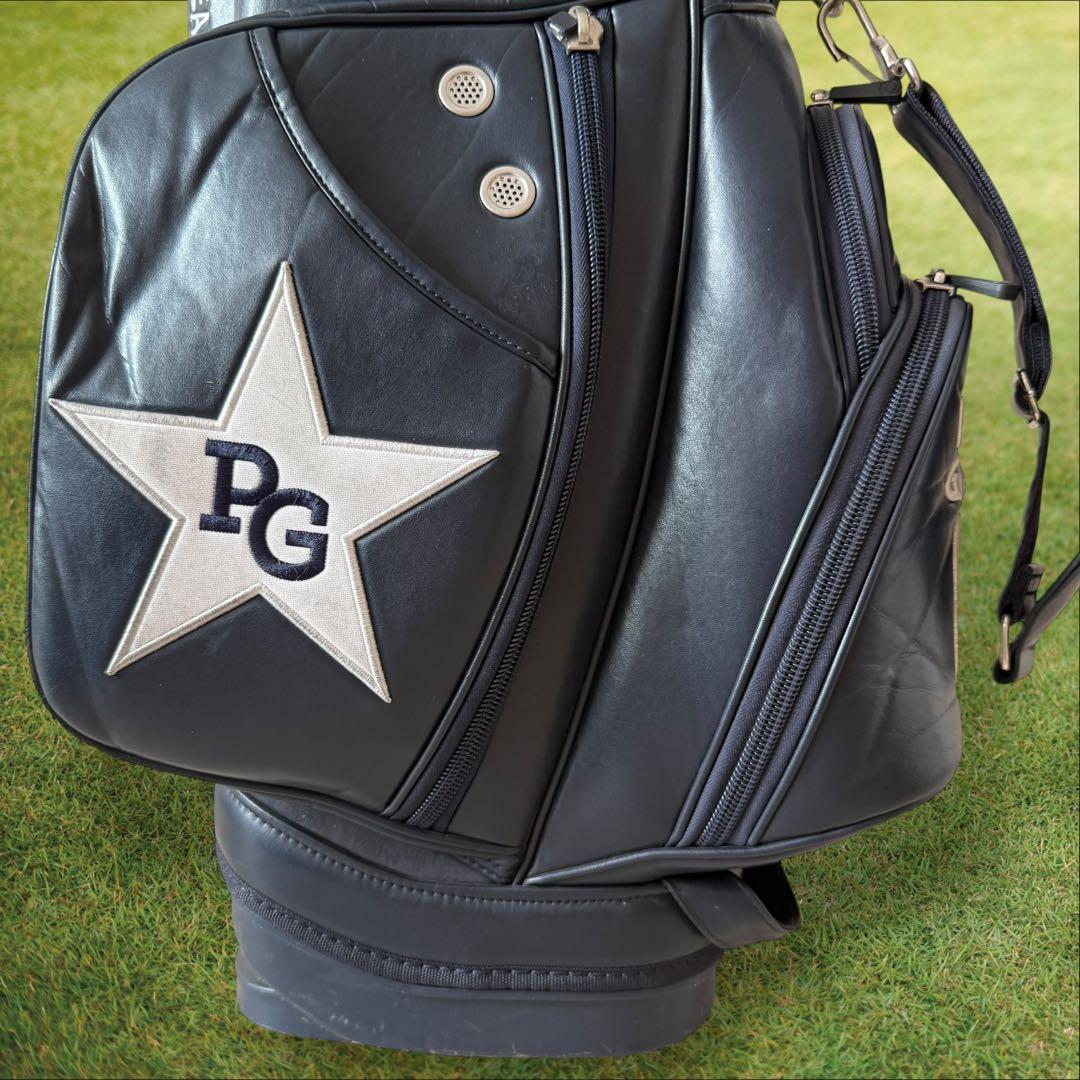 パーリーゲイツ　キャディ バッグ　ショルダー式　スタンド式　軽量　紺　ネイビー