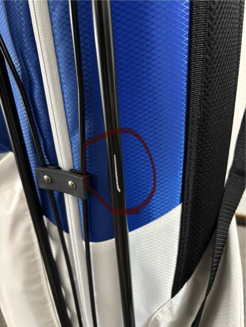 SRIXON スタンド式キャディバッグ ホワイト/ブルー　美品