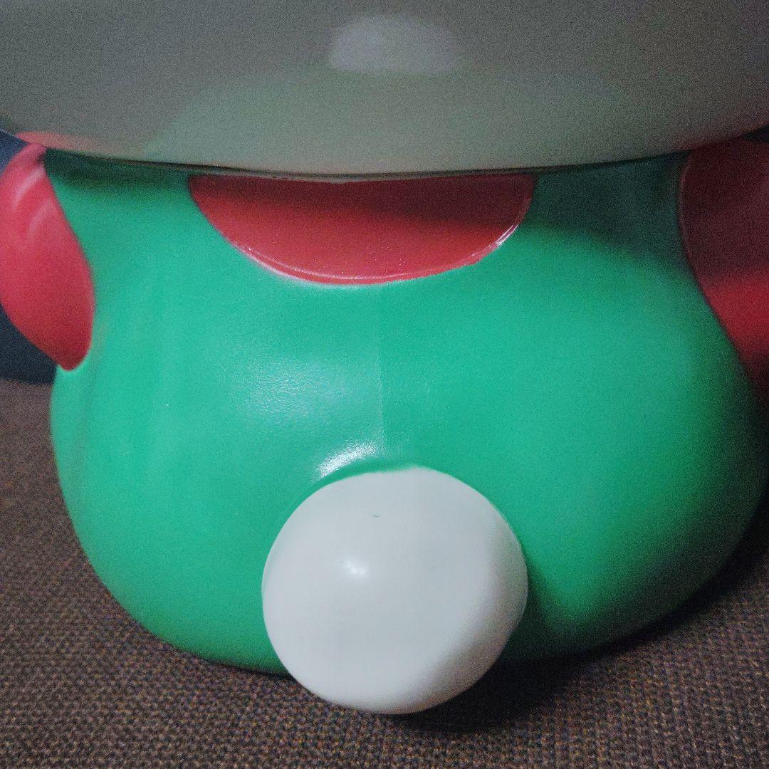 【⚠️底面(内側)➡破損・クマ➡剥げ あり⚠️】 キティ★貯金箱★ソフビ★ビッグ