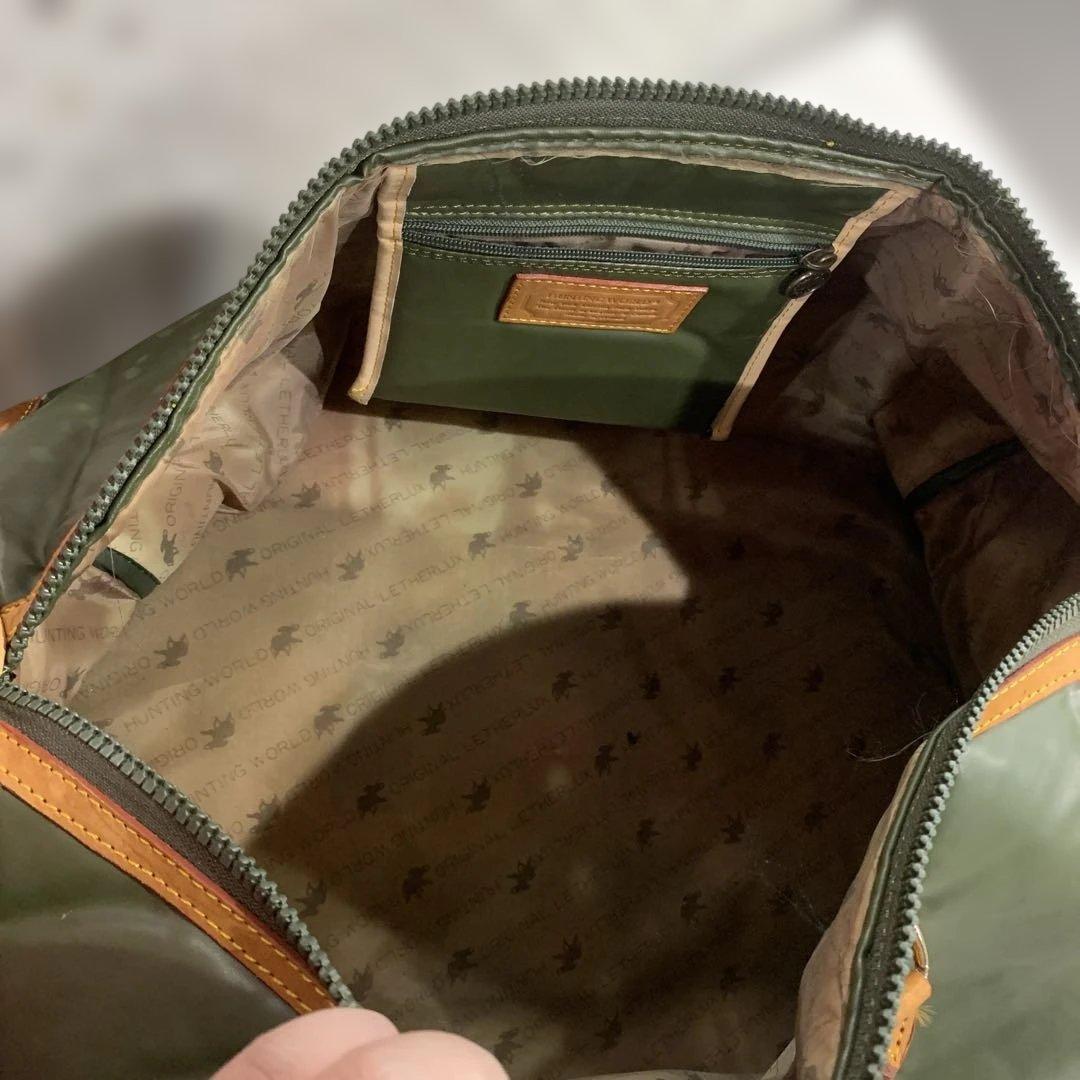 【K】ハンティングワールド ボストンバッグ オリーブグリーン28