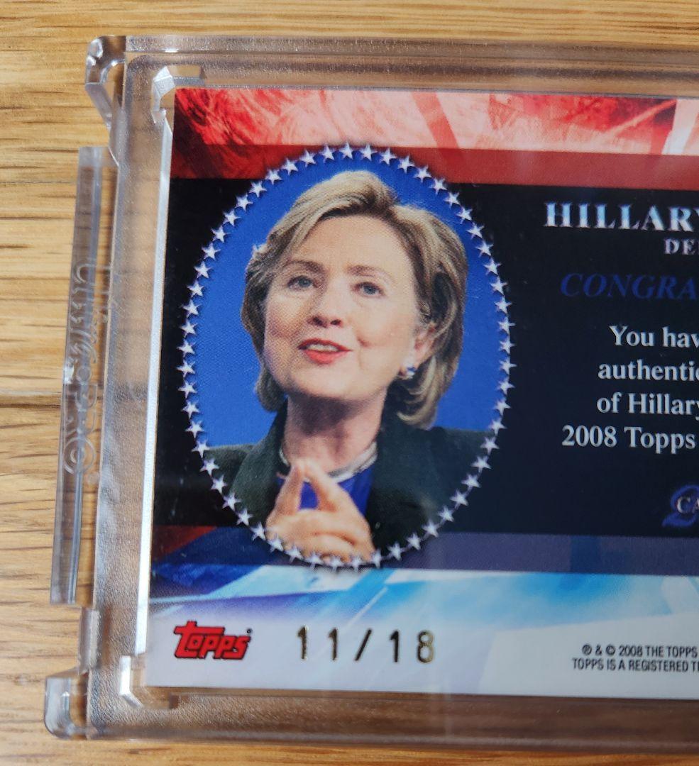 ヒラリー  クリントン 直筆サインカード