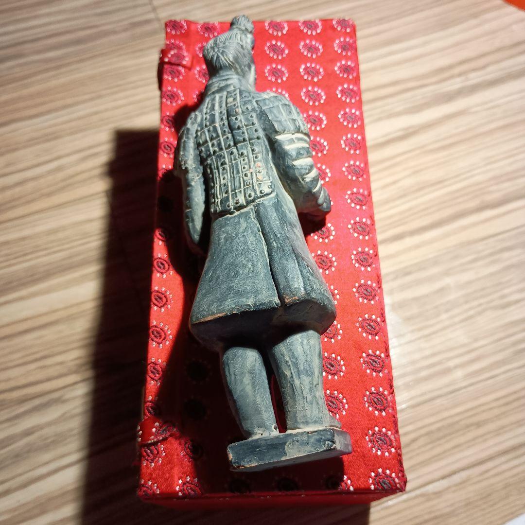 陶器製 兵士像 専用ケース付き 約10cm