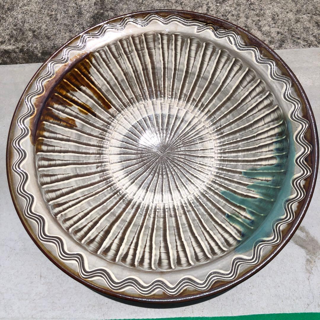小鹿田焼　大皿　陶器