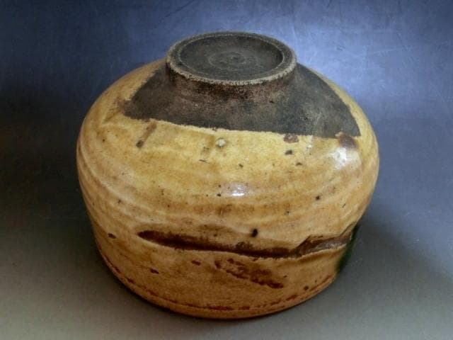 茶碗■古黄瀬戸 桐箱陶悦作 古いお茶道具 時代物茶わん 古美術 時代物 骨董品■
