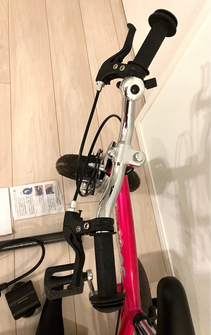 美品　Henshin 幼児用自転車 ピンク