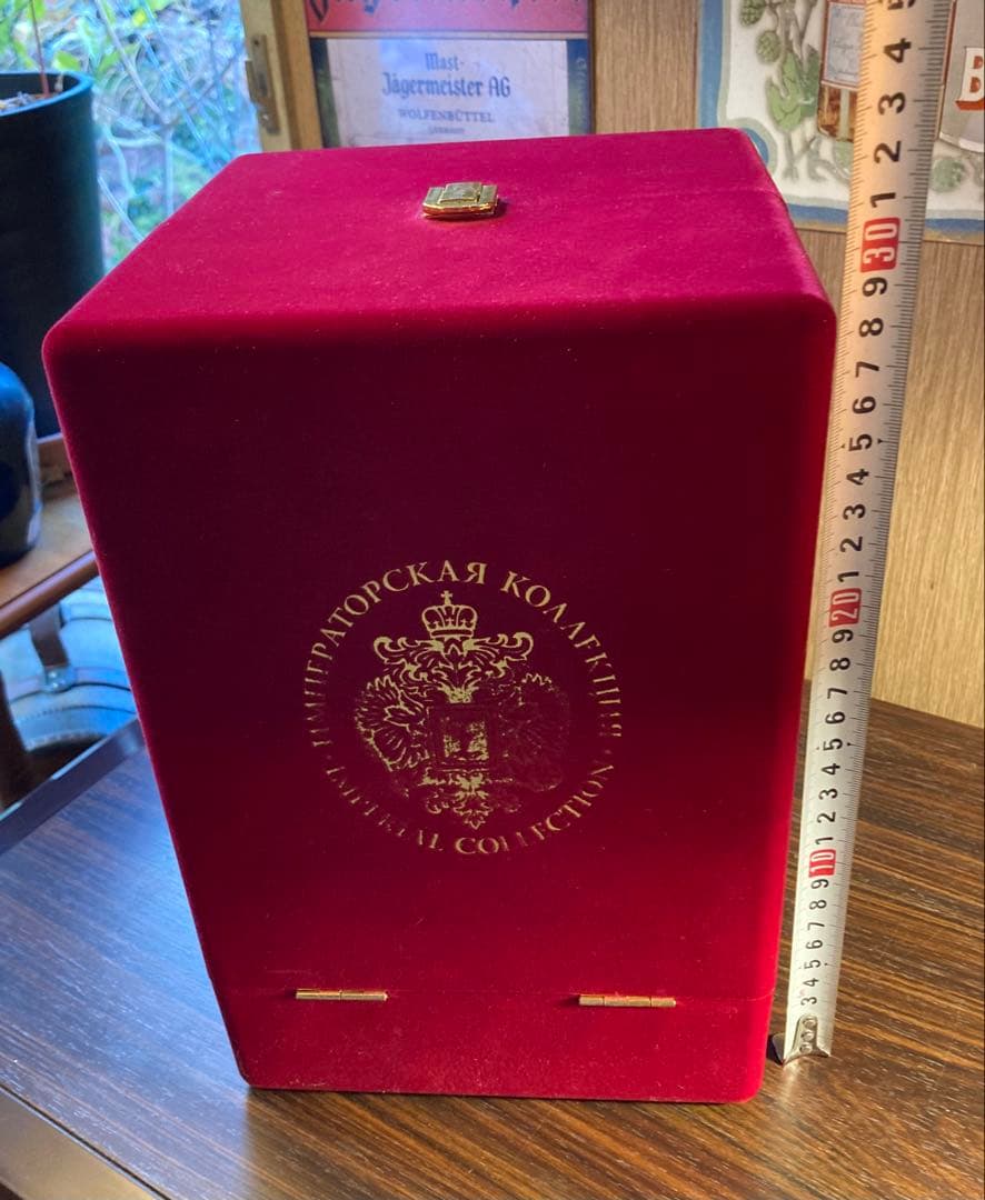 ラドガ インペリアルコレクション 青 ベネチアングラス デキャンタ 空瓶 空箱