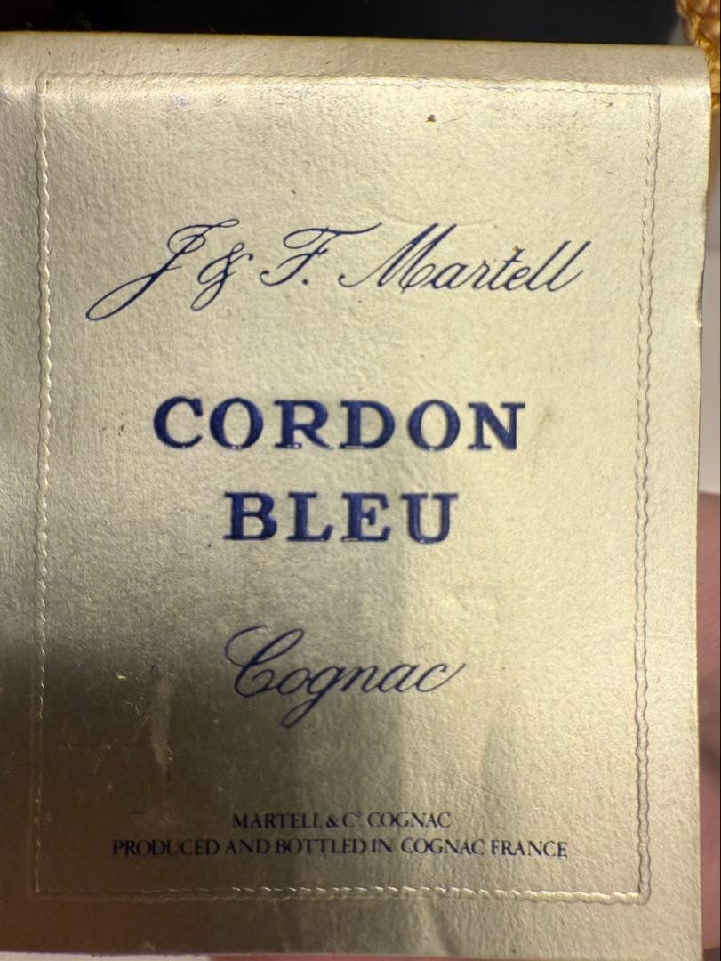 J & F Martell Cordon Bleu コニャック