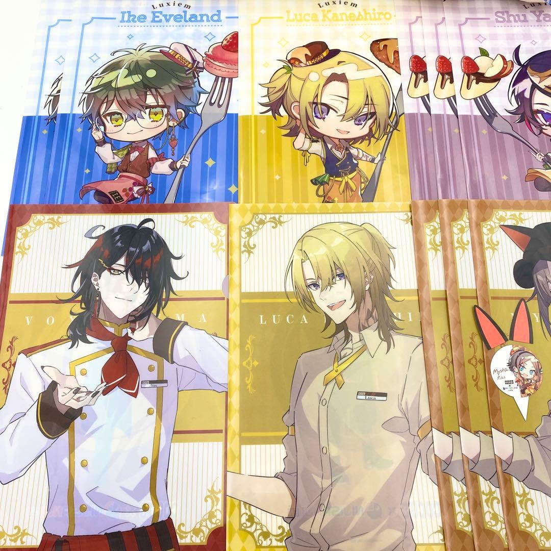 【匿名配送】にじさんじEN Luxiem 寝そべりぬいぐるみ クリアファイル