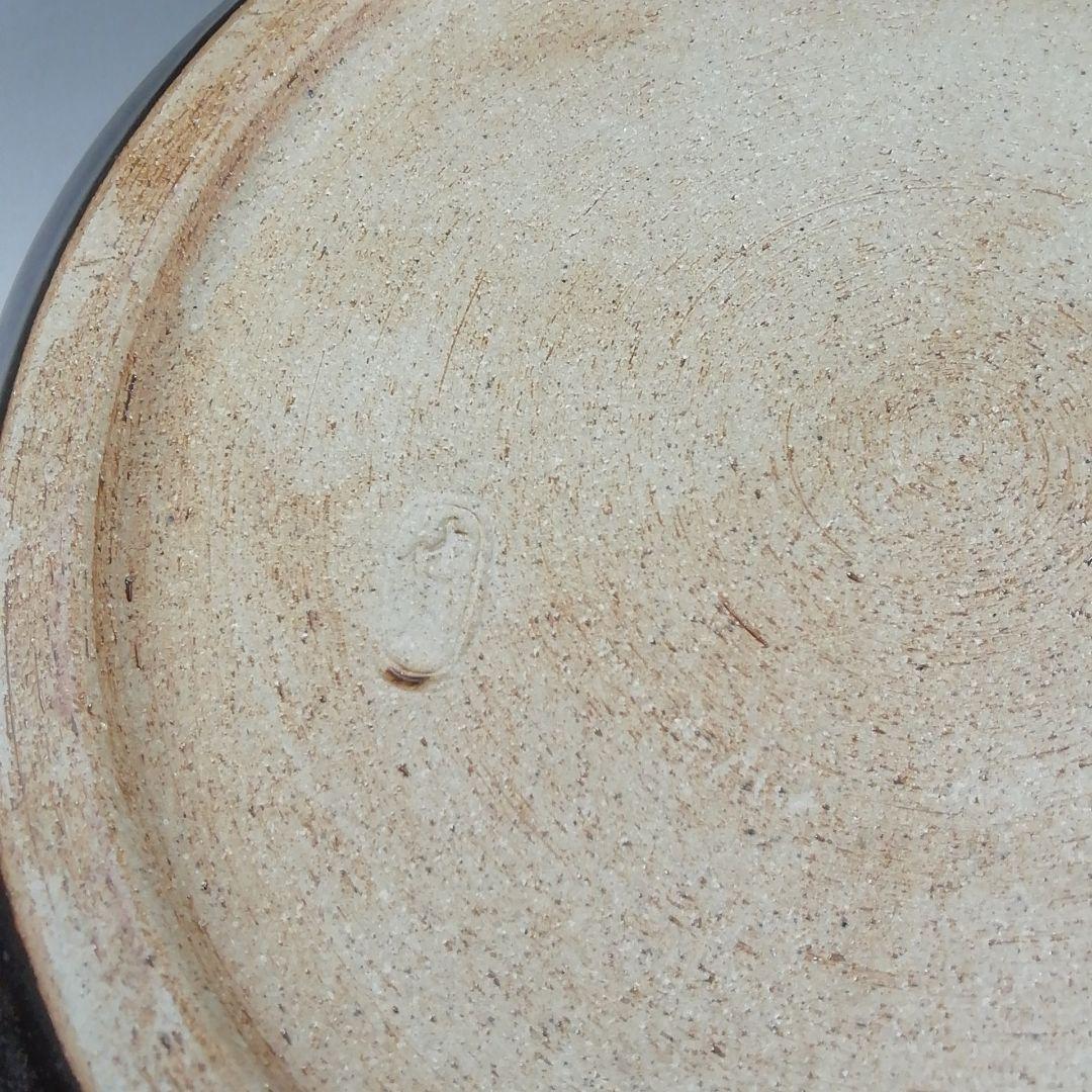 Ｔ６８９　水指　『捻梅　水指』『膳所焼』『淡海ぜぜ 陽炎園 造』　共箱　茶道具