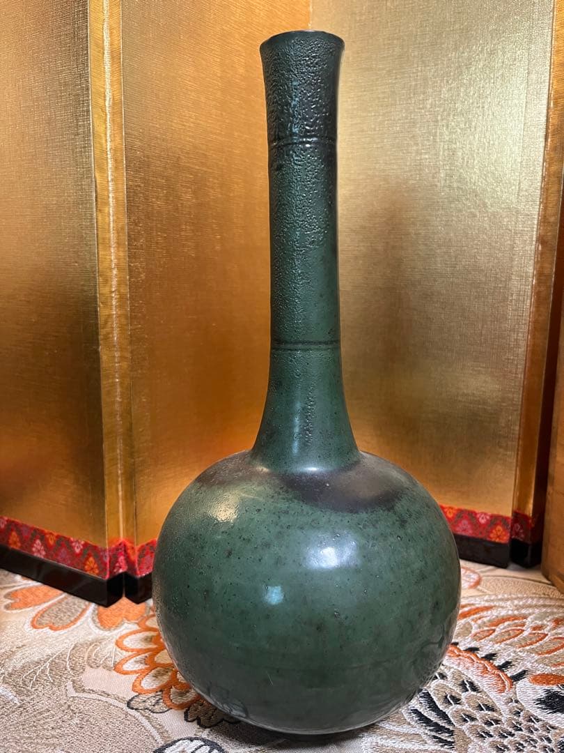 古上野焼花瓶と水差しセット